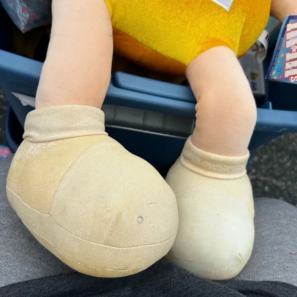 2000 M&M’s Yellow Poseable Plush Stuffed Animal